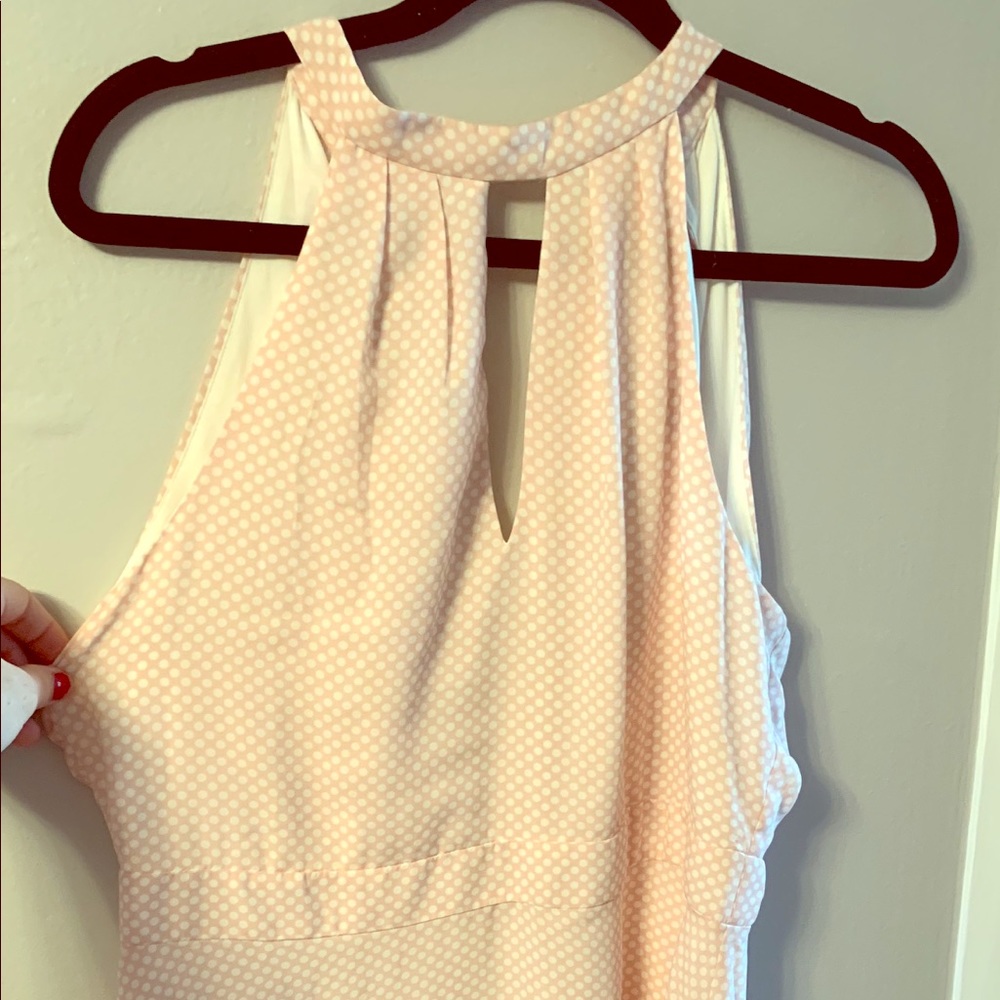Express dress pink and white